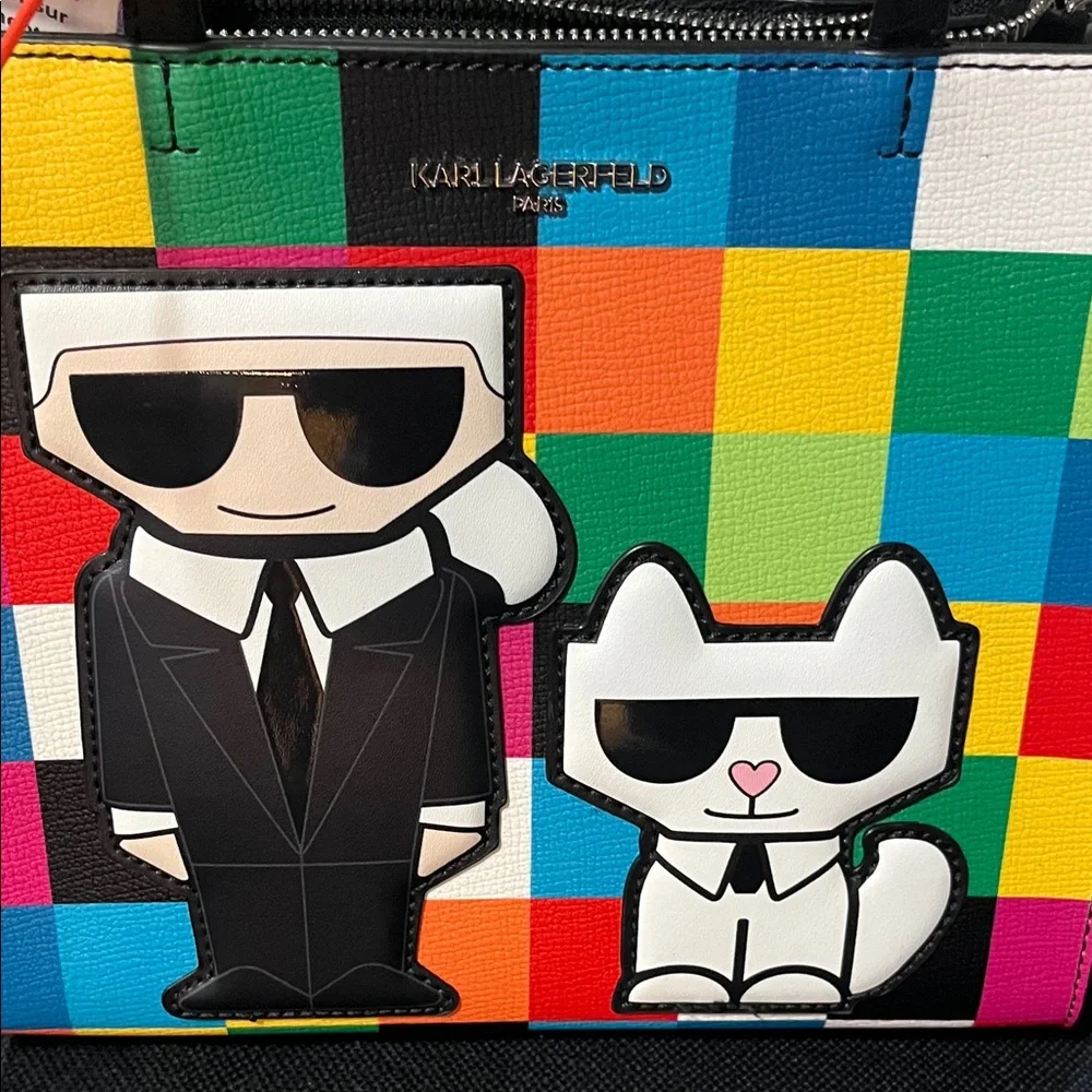 Karl Lagerfeld Multicolor Satchel - Picture 6 of 7